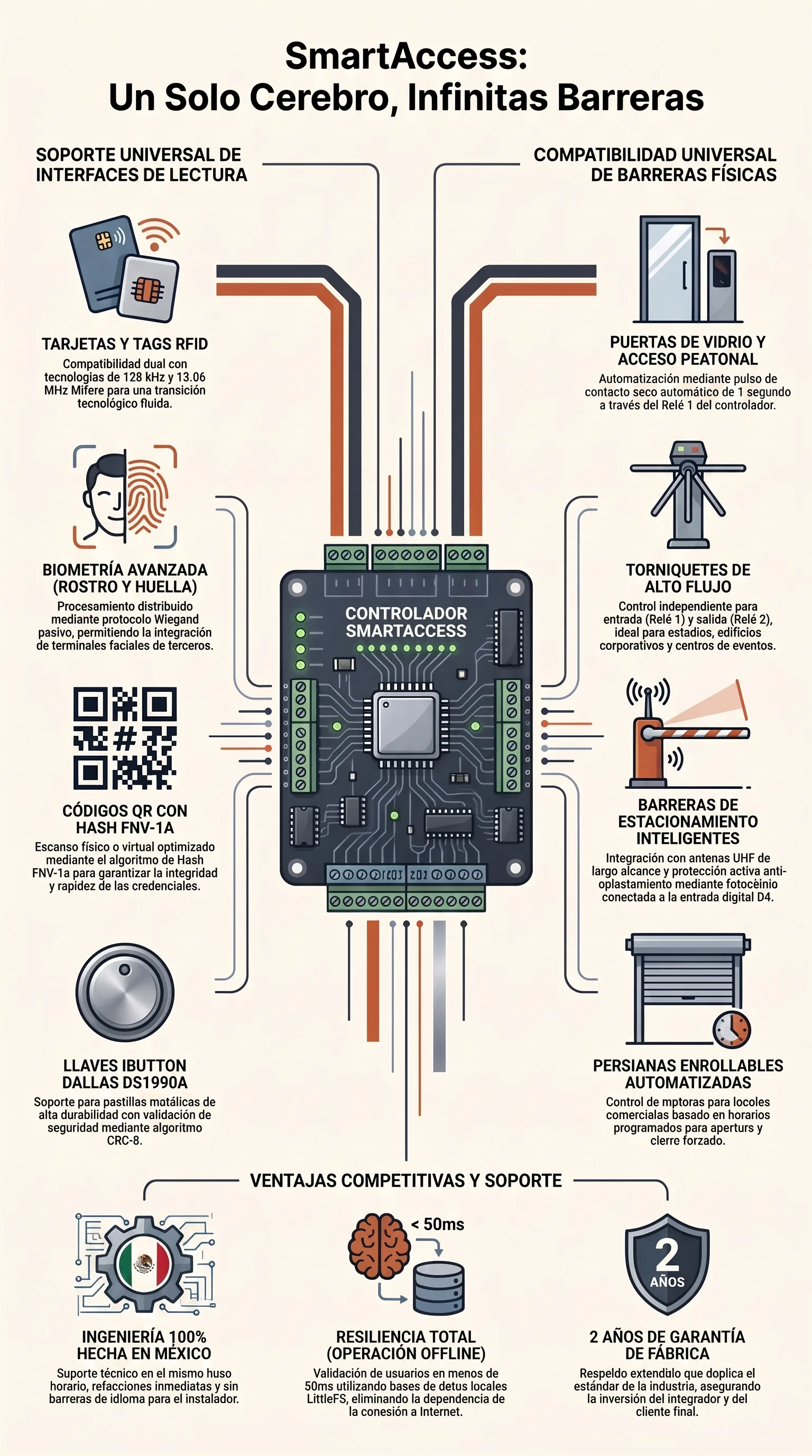 Controlador inteligente de accesos